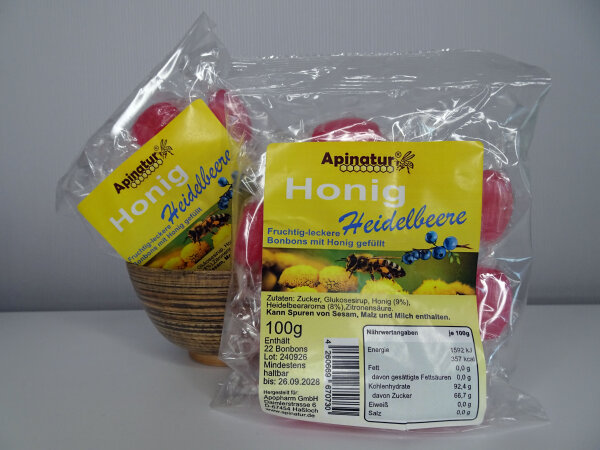 Honig-Heidelbeer-Bonbons